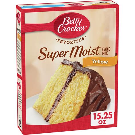 Betty Crocker Super Moist Yellow Cake Mix 1525 Oz