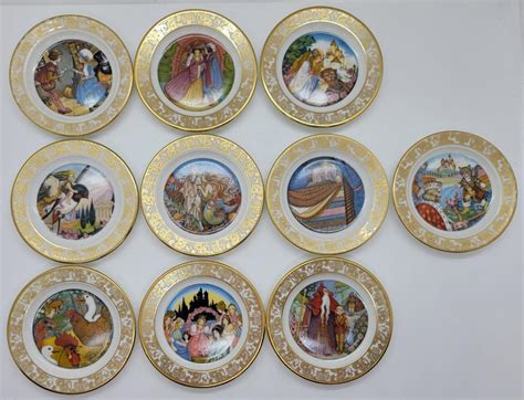 Lot69 Set Of 10 Franklin Mint Porcelain The Best Loved Fairy Tale