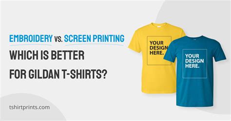 Embroidery vs. Screen Printing Gildan T-Shirts: Which Reigns Supreme?