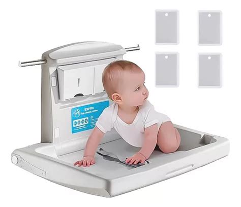 Cambiador De Pañales Horizontal Bebe Plegable Pared Comercia Envío gratis