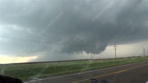 Supercell thunderstorm formation, Kansas, USA - Stock Video Clip - K006 ...