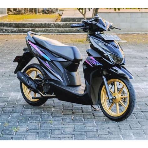 Jual Striping Transparan Beat Deluxe New Esp 2020 2021 Rainbow Shopee