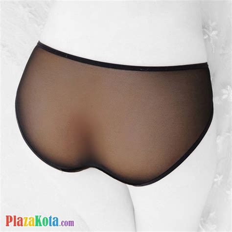 P361 Jual Celana Dalam Panties Hipster Bunga Krem Transparan Tali 3