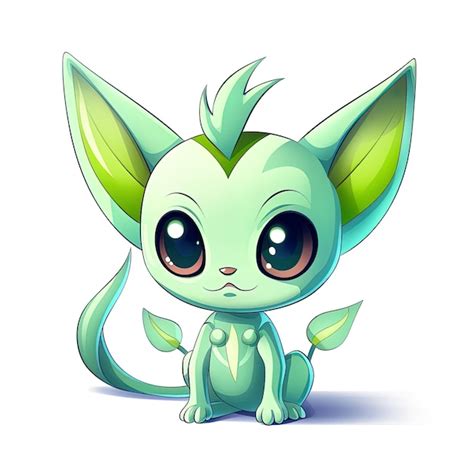 Premium AI Image | Cute Celebi Pokemon cartoon character generated by AI