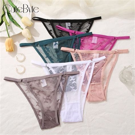 Cute Byte Fashion Women Bikini Underwear Lace G String Panties Underwear Lingerie Briefs