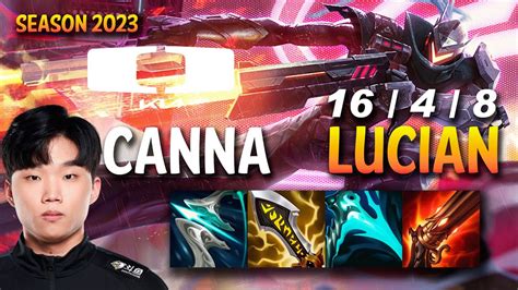 DK Canna LUCIAN Top Vs CASSIOPEIA KR Ranked YouTube