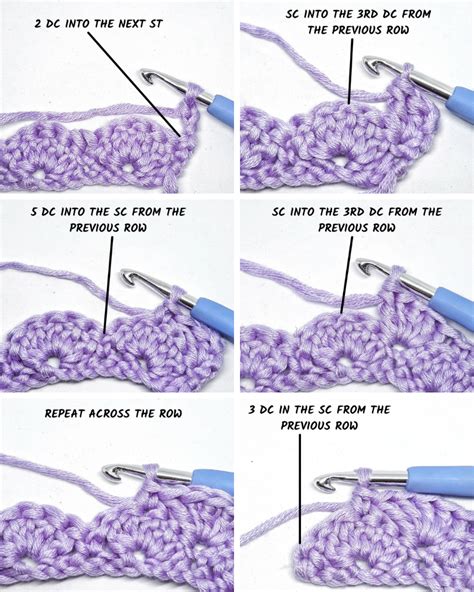 How To Shell Stitch Beginners Guide Crafts On Air