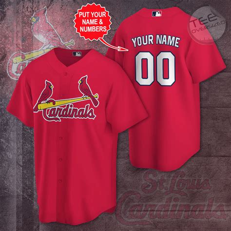 Personalized St. Louis Cardinals jerseys - OversizedTee.com