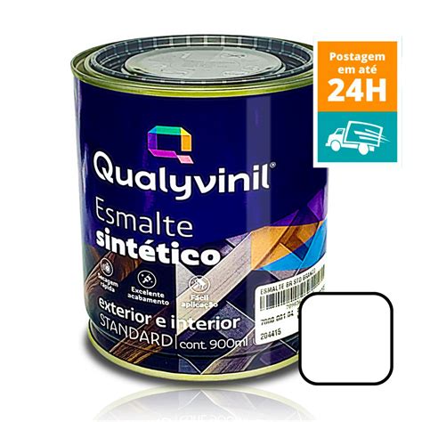 Tinta Esmalte Sintético p Pintura Madeiras Metais Branco 900ml