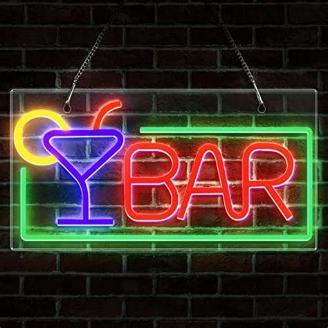 Amyzavls Neon Bar Sign Neon Open Sign Light Usb Powered Led Neon Light With Hanging Chain And