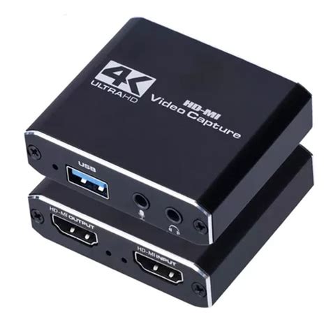 Capturadora Video Hdmi 4k 1080p Usb 3 0 Loop Bucle Mic In Cuotas