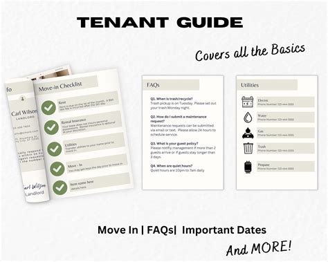 Tenant Welcome Guide Template| Tenant Welcome Packet Canva Download for