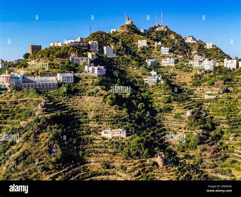 Buildings On Top Of Fayfa Mountain Jazan Province Saudi Arabia