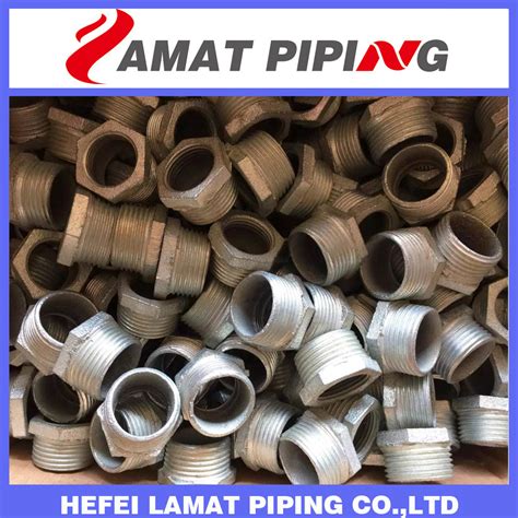 Ul Fm Hot Dipped Galvanized Malleable Iron Pipe Fitting Hexagon Bushing