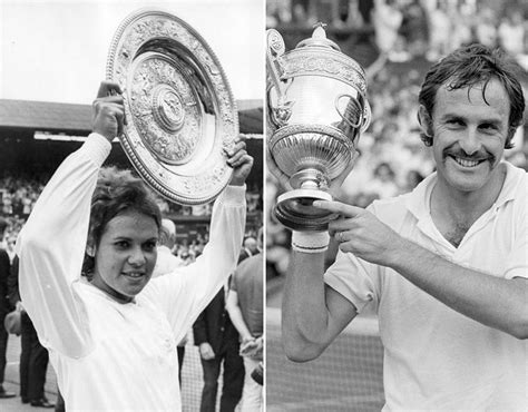 Australian Tennis Players Evonne Goolagong And John Newcombe Pose With