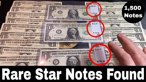 Rare Star Notes Found Searching 1,500 $1 Dollar Bills - Go IT