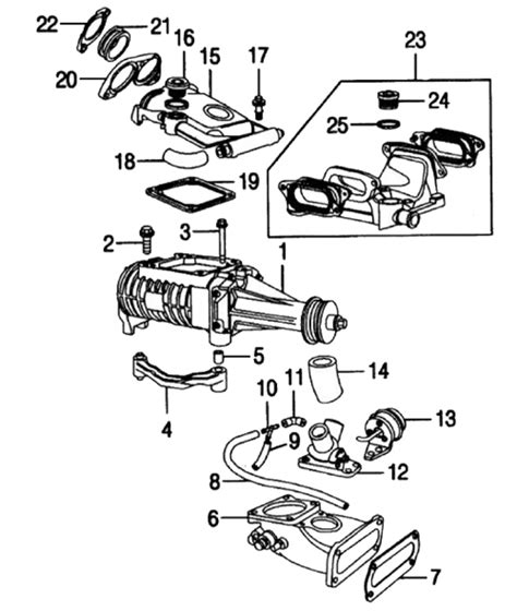 Jaguar XKR (X100) Supercharger Unit Parts Layout | Jaguar XK8 and XKR ...