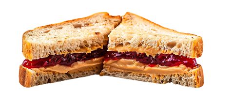 Peanut Butter And Jelly Sandwich A Delicious Classic Realistic Food Illustration 47522520 Png