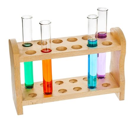 Test Tube Rack With Test Tubes