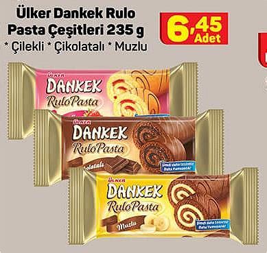 Ülker Dankek Rulo Pasta Çeşitleri 235 g İndirimde Market