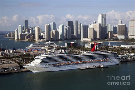 Port of Miami Cruise Ship Port Miami Photograph by Bill Cobb | Fine Art ...