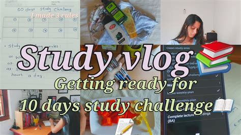 Study Vlog Days Study Challenge I Made