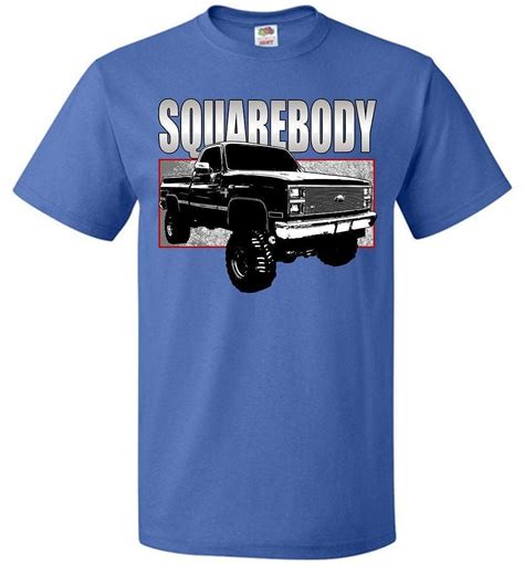 Aggressive Thread Squarebody T Shirt Square Body Chevy 4x4 4117 Jznovelty