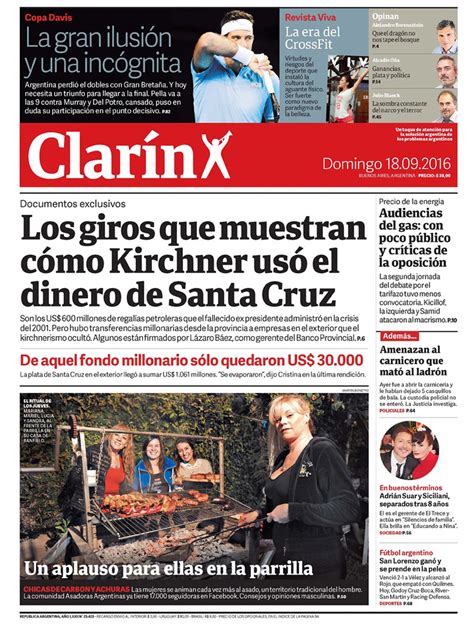 Clarín Argentina Domingo 18 De Septiembre De 2016 Infobae