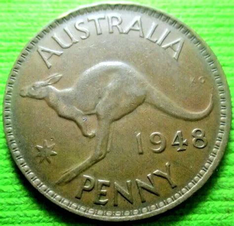 1948 Australian Penny Coin Melbourne Mint 15224 Eur 364