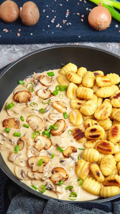 Gnocchi Mit Pilz Rahm So E Lydiasfoodblog