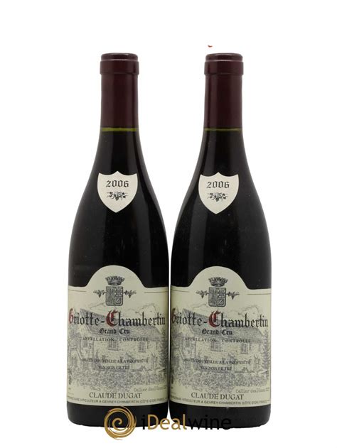 Buy Griotte Chambertin Grand Cru Claude Dugat 2006 Lot 2492