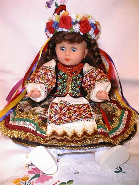 Ukrainian Dolls With Handmade Embroidered Costumes