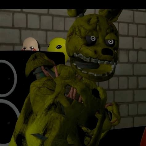 Создать мем спрингтрап rag days five nights at freddy s 3 спрингтрап