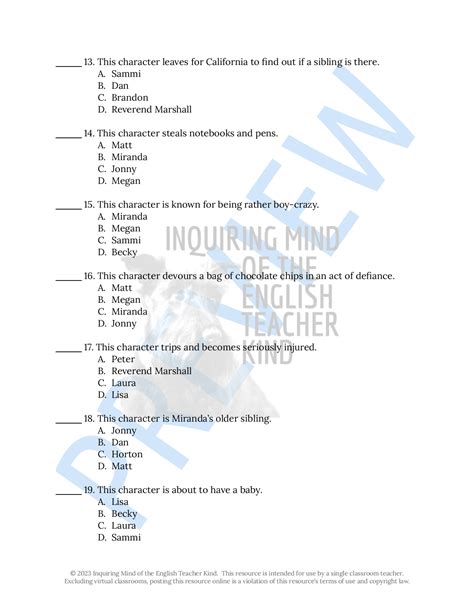 Life As We Knew It By Susan Beth Pfeffer Test And Answer Key Made By