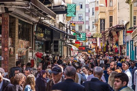 Crowds Bustling Outside The Grand Bazaar In Istanbul X Oc