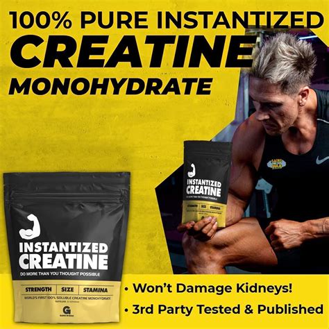 Instantized Creatine Monohydrate | 100% Soluble | Strength, Performance ...