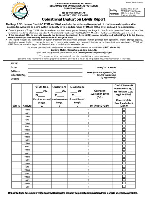 Fillable Online Eec Ky The Public Notification Rule A Quick Reference