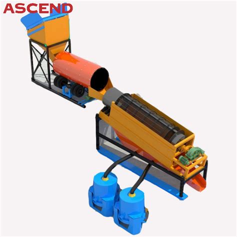 China Portabel Alluvial Placer Gold Washing Plant Trommel Sluice Box Factory And Suppliers Ascend