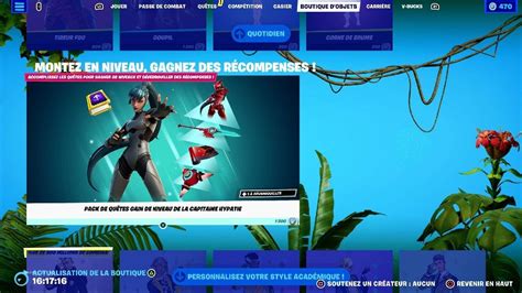 BOUTiQUE Fortnite LE Jeudi 8 Jeudi 2023 YouTube