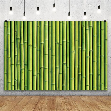 Amazon Yongfoto Bamboo Wall Backdrop X Ft Natural Scenery