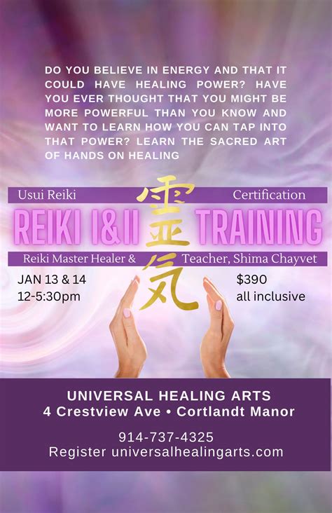 Jan 13 Reiki I And Ii Training And Certification Peekskill Ny Patch