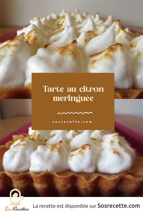 La Tarte Citron Meringu E Recette Facile Meringue Italienne Sos Recette