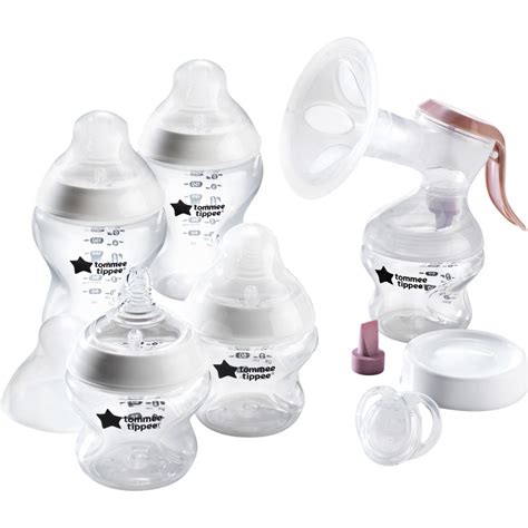 Tommee Tippee Breastfeeding Kit With Manual Breast Pump And Bottles Big W