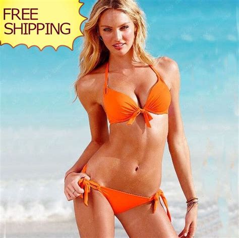 Pure Color Two Piece Bikini Clad Women S Swimsuit Free Shipping On