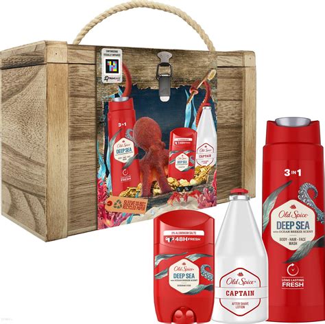 Zestaw Kosmetyków Dla Mężczyzny Old Spice Treasure Chest Zestaw Woda Po Goleniu 100ml Żel 2w1