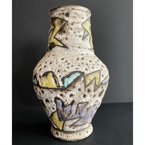 Vase Fat Lava Marius Bessone Vallauris Ann Es