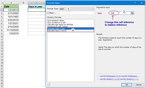 How To Calculate Number Of Days In A Month Or A Year In Excel