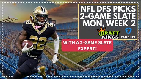 Nfl Dfs Picks And Strategy For The Monday Night 2 Game Slate Fanduel