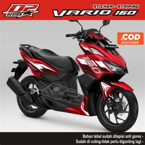 Jual Stiker Striping Vario 160 Merah Shopee Indonesia