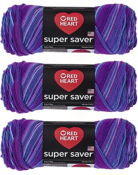 Red Heart Super Saver Yarn 3 Pack Aspen E300 305